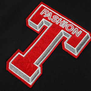 New Trendy High Demand Product Wholesale Rate Letter Embroidered Striped Trim Color Block Letterman Baseball Letterman Jackets - Product Image 5