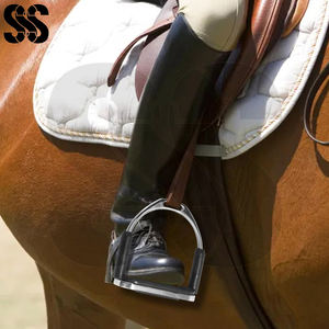 Étriers de sécurité Flexi pour chevaux avec côtés en caoutchouc absorbant les chocs, repose-pieds antidérapants en acier inoxydable - Tailles et couleurs personnalisables - Product Image 4