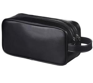 Bolsa de Viaje Organizadora de Accesorios de Cuero Genuino al por Mayor, Bolsas Cosméticas con Cremallera, Bolsa de Maquillaje para Mujer, Bolsa de Aseo para Hombre - Product Image 2