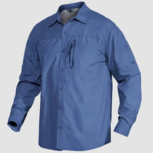 Camisetas de Pesca para Hombre, Ligeras, de Secado Rápido, Transpirables, Antibacterianas, con Protección UV UPF50, Personalizables por Delante, en Spandex/Poliéster - Product Image 4