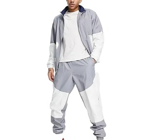 Men Tracksuit Full <b>Zip</b> <b>Hooded</b> Lightweight Polyester Casual Sport Wear With Side Pockets Spring Outfit - Product Image 3