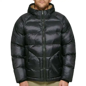 Chaqueta de Invierno Impermeable para Hombre, con Capucha y Ribete de Piel, Diseño Transpirable, Estilo Urbano, Ropa Exterior de Poliéster/Algodón - Product Image 1