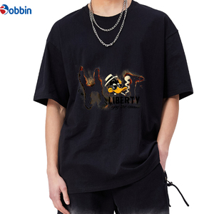 Camiseta Personalizada con Logotipo para Hombre, Talla Grande, Cuello Redondo, Manga Corta, Estampado de Dibujos Animados, Camiseta Unisex Extra Grande - Product Image 5
