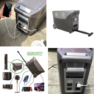 Centrale Électrique Portable 5.12Kw 5120Wh avec Batteries LiFePO4 3500W 120V/240V, Générateur Solaire pour Domicile, Pannes de Courant, <span class=keywords><strong>Voiture</strong></span>, Onde Sinusoïdale Pure - Product Image 6