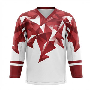 Camiseta de Hockey sobre Hielo Resistente, Ropa Deportiva de Equipo, Diseño Personalizado por Sublimación, Camiseta de Hockey, Suministro de Fábrica OEM - Product Image 1