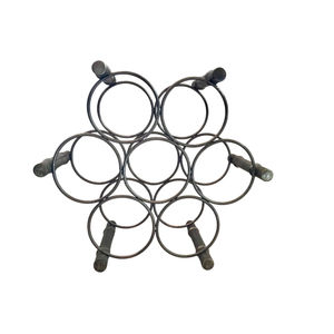 Moderno Botellero de Aluminio para 9 Botellas, Soporte de Vino Metálico Independiente para Encimera, Diseño Geométrico Único con Burbujas, Elegante para Cocina o Bar - Product Image 4