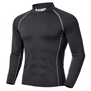 Custom logo <b>Compression</b> <b>Shirt</b> With Neck Guard Cut Resistant Neck Protect Base Layer Sports Protective Gear - Product Image 6