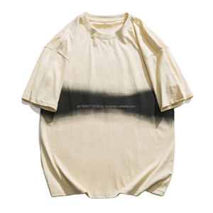 High Quality Low Oem Moq 240gsm 100% Cotton <b>TShirt</b> Custom Brand Blank Plain Plus Size Men's T Shirts Logo Boxy Fit - Product Image 1