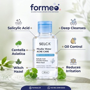 Agua Micelar OEM de Marca Privada para el Cuidado del Acné 300ml, Limpieza Profunda, Control de Grasa con Ácido Salicílico para Tonificar y Suavizar la Piel del Rostro - Product Image 4