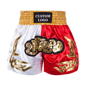 กางเกงขาสั้นออกกำลังกายผู้ชายสำหรับฤดูร้อน MMA ผ้าฝ้าย 100% กางเกงมวยไทยสำหรับออกกำลังกายและฝึกซ้อมศิลปะการต่อสู้ - Product Image 1