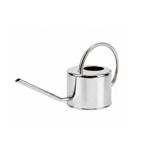 Cream Metal Watering Can with <b>Gold</b> Handle and Spout Durable Garden Tool <b>Painting</b> Finish - Product Image 2