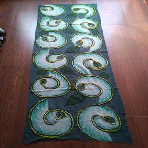 Écharpe châle de luxe douce en 100% laine mérinos, dessinée à la main, 70x180cm, antibactérienne, respirante, extensible dans quatre sens, coupe-vent, toutes saisons - Product Image 4