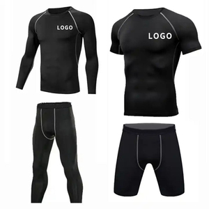 ชุดแรชการ์ด MMA แบบ 2 ชิ้นสำหรับผู้ชาย พิมพ์ลายแบบ Sublimation พร้อมโลโก้ OEM ตามสั่ง เสื้อแขนสั้นรัดรูปสำหรับออกกำลังกาย ชุดยูนิฟอร์มสำหรับฝึกซ้อมและต่อสู้ - Product Image 2