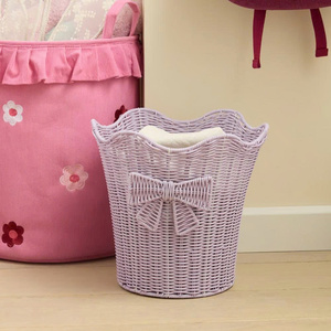 Cesta de Almacenamiento Infantil Estilo Princesa, Organizador Tejido con Borde Festoneado, Linda Cesta para Juguetes, Decorativa para Habitación de Bebé, OEM ODM - Product Image 4