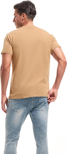Camiseta de Hombre 100% Algodón, Diseño con Logotipo Personalizado, Calidad de Lujo, Cuello Redondo, Hombros Caídos, Estilo Urbano, Camiseta Blanca para Hombre - Product Image 6