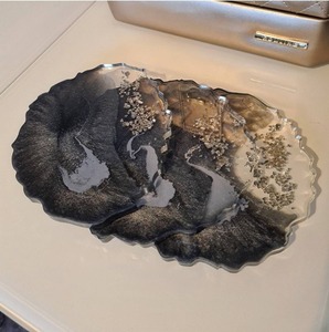 Resin <b>Coaster</b> Elegant Handmade Resin <b>Coaster</b> <b>Set</b> With Artistic Offering Luxury And Style To Interior Decoration - Product Image 6