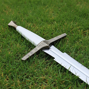 Épée blanche de sorcier en acier inoxydable, Giralt de Ravia, épées vikings médiévales, fourreau décoratif - Product Image 5