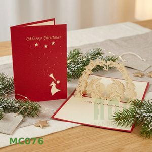 Tarjetas de invitación de vacaciones de Navidad 3D Tarjetas de regalo de felicitación festivas - Product Image 2