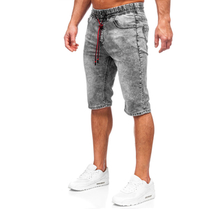 Pantalones Cortos de Mezclilla para Hombre de Alta Calidad, Diseño Moderno, Color Sólido, Cómodos, Diseño Personalizado e Impresión DTG - Product Image 1