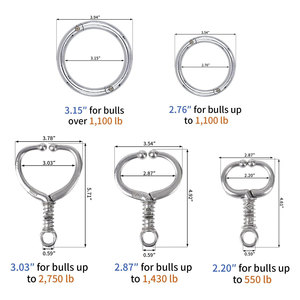 Carbon Steel Bull <b>Nose</b> Ring Heavy Duty Cattle <b>Nose</b> Ring Livestock Handling Tool Rust Resistant Steel Strong Durable Easy - Product Image 5