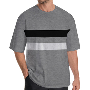Camiseta Oversize de Alta Calidad para Hombre, Estilo Urbano, Algodón Grueso, Corte Holgado, Hombros Caídos, Casual, Verano, Manga Corta, Camisetas Modernas - Product Image 3