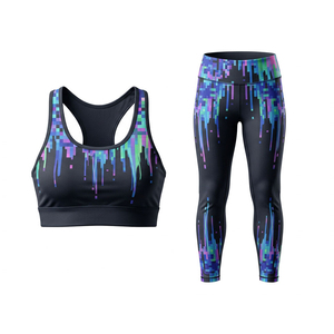 Top Quality Unique Design Quick Dry Women Yoga Set OEM Services Reasonable Price Yoga Sets For Ladies - Product Image 1