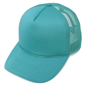 Mens Solid Color Trucker Cap Mesh Back Baseball Hat Adjustable Snapback Curved Brim Breathable Casual Outdoor Cap - Product Image 1