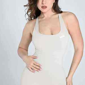 Ensemble de sport respirant 2025 pour femme : soutien-gorge de yoga et course à pied sans manches, col halter, haute élasticité, vente en gros - Product Image 6