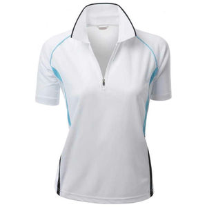 Camiseta de Golf de Alta Calidad para Mujer, con Logotipo Personalizado, Transpirable, de Secado Rápido, Antiarrugas, Informal, de Algodón, Manga Corta - Product Image 2