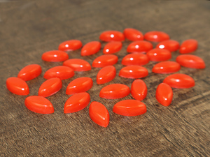 Coral Rojo Natural Sintético en Forma de Marquesa, Cabujón de 10x20mm, Piedra Suelta para Fabricación de Joyas, Venta al por Mayor a Granel - Product Image 4