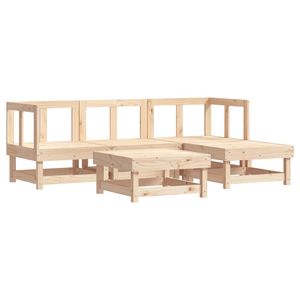 Ensemble de salon de jardin beige avec bois naturel pour l'aménagement extérieur - Product Image 3