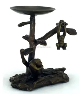 Porte-bougie en métal de luxe contemporain, centre de table décoratif pour Noël, mariage, événement, restaurant, fait main Zahid - Product Image 3