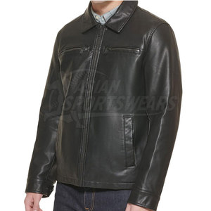 Chaqueta de invierno de cuero de alta calidad para hombre que ofrece comodidad, calidez y un atractivo de moda atemporal. - Product Image 5
