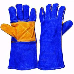 Guantes de Soldadura de Cuero Resistentes al Calor Extremo, Guantes Industriales de Alta Resistencia para Soldadura MIG/TIG/Stick, Resistentes a Salpicaduras de Metal Fundido, Calidad Superior - Product Image 5