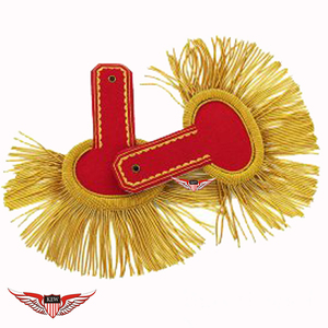 Adornos de bordado con flecos y borlas de hilo de oro para epaulettes de hombro, hilo de mylar, alta calidad y personalización - Product Image 1