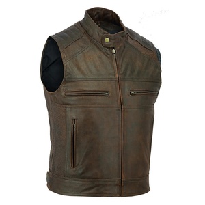 ODM Service <b>Men's</b> Winter <b>Leather</b> <b>Vest</b>-Soft & Flexible Breathable Eco-Friendly Quick Dry Casual Outerwear - Product Image 2