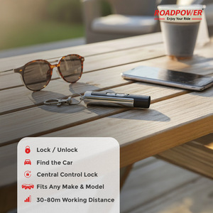 Roadpower (RP-RE-KEY88-572) Milano <b>Remote</b> Keyless Entry System, Dual <b>Remote</b> Controllers Easy To Integrate, Sleek Chrome Design - Product Image 4