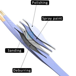 Pinces à cils en acier inoxydable de haute qualité, faites à la main - Instrument de beauté durable et réutilisable - Product Image 2