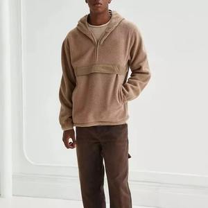 Custom Designed <b>Thick</b> Sherpa Polar <b>Fleece</b> <b>Jacket</b> for <b>Men</b> Casual Style With Zipper Closure Stand Collar OEM Service for Winter - Product Image 4