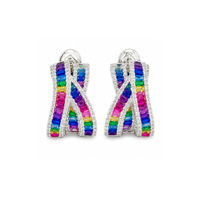 Wholesale Luxury CZ Bow Knot <b>Earrings</b> Multicolor Cubic Zirconia <b>Stud</b> <b>Earrings</b> for Women Fashion Accessories - Product Image 6