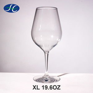 Copas de vino tinto acrílicas transparentes, nuevas, tamaño XL, 19.6 oz, ideales para fiestas. - Product Image 1