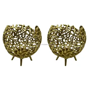 Farol Premium para Decoración de Mesa de Restaurante, Decoración de Mesa de Comedor de Cocina Estilo Rústico, Madera Natural y Metal Hecho a Mano, Zahid Exports - Product Image 1