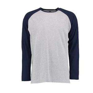 Custom Raglan Long Sleeve Mens Standard Fit 100% Cotton <b>Baseball</b> <b>Tee</b> Streetwear Classic Eco-Friendly OEM Blank - Product Image 3