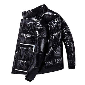 Chaqueta de Invierno Acolchada para Hombre, Brillante, de Alta Calidad, Gruesa y Cálida, Estilo Urbano Hip Hop, Parka Acolchada Brillante, Venta al Por Mayor 2026 - Product Image 4
