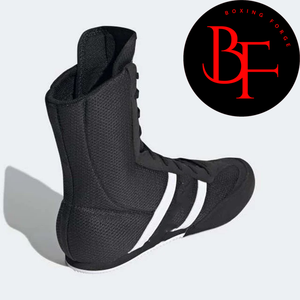 Boxing Forge Chaussures de boxe professionnelles montantes grises respirantes avec semelle antidérapante unisexe pour adulte en cuir véritable - Product Image 4
