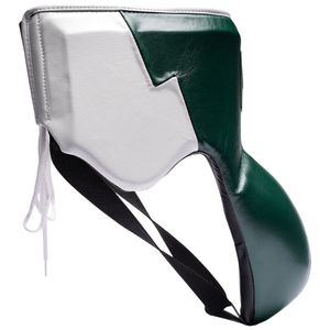 อุปกรณ์ป้องกันอวัยวะเพศชาย Fly Boxing Groin Guard สีเขียว หนังพรีเมียม น้ำหนักเบา ปิดด้วยแถบตีนตุ๊กแก สีพื้น - Product Image 6