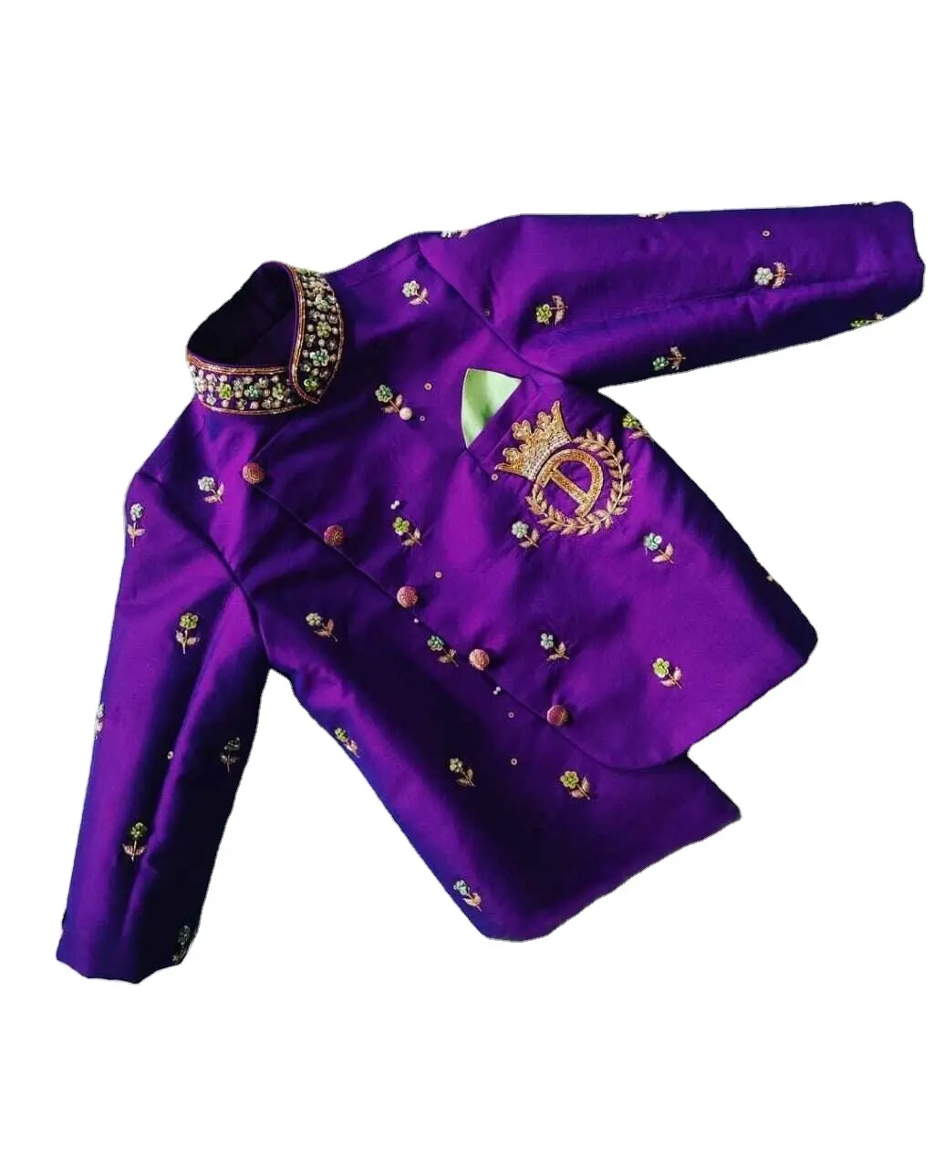 Ethnic Latest Style Kids Sherwani Traditional Handcrafted Handmade Beautiful Embroidery Best Designer Party Special Occasions