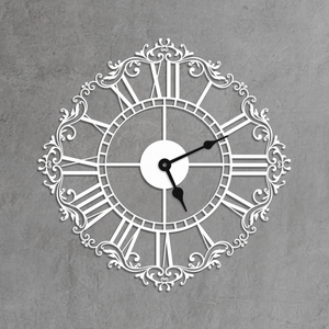 minimalist Silent Metal <b>Large</b> Wall <b>Clock</b>, metal sign Metal Wall Art, for living room bedroom wall hanging decor metal sign, - Product Image 3