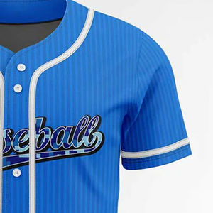 Camiseta de Béisbol para Hombre de Color Sólido Fabricada al por Mayor, Camiseta de Béisbol para Equipo de Adultos con Estampado por Sublimación, Uniformes Incluidos - Product Image 6
