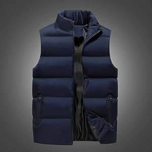 Chaleco de hombre de mejor diseño temporada de invierno cómodo cálido algodón pesado de talla grande chaleco chaqueta - Product Image 1